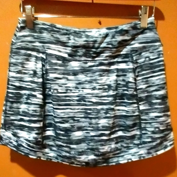 tek gear Shorts Black White Athletic Workout Skort Shorts Size